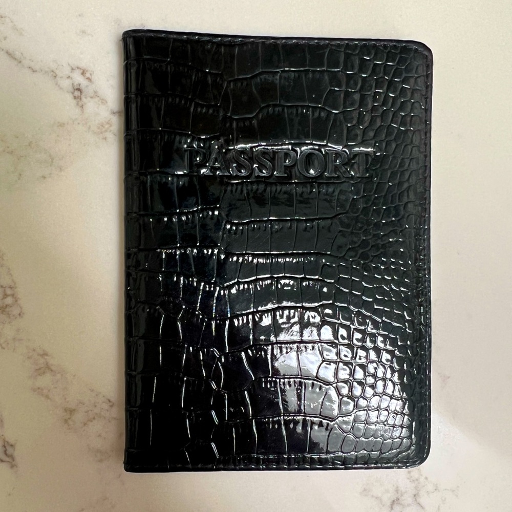 Black Passport Holder